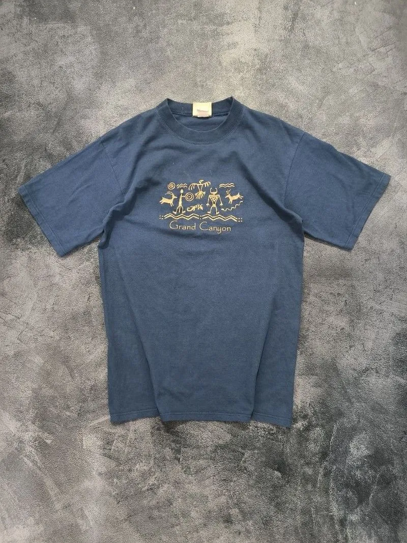 Vintage Y2K T-shirt Pria blue photo 1