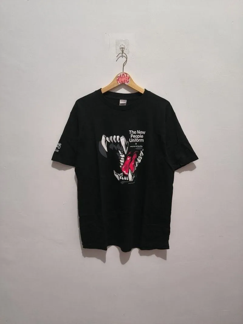 Japanese brand Streetwear Casual T-shirt Pria black photo 1