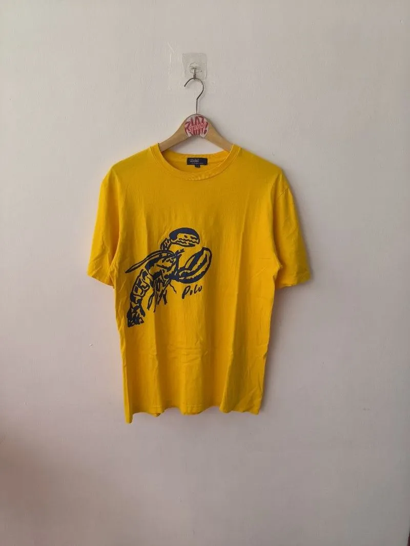 Polo Ralph Lauren Casual T-shirt Pria yellow photo 1