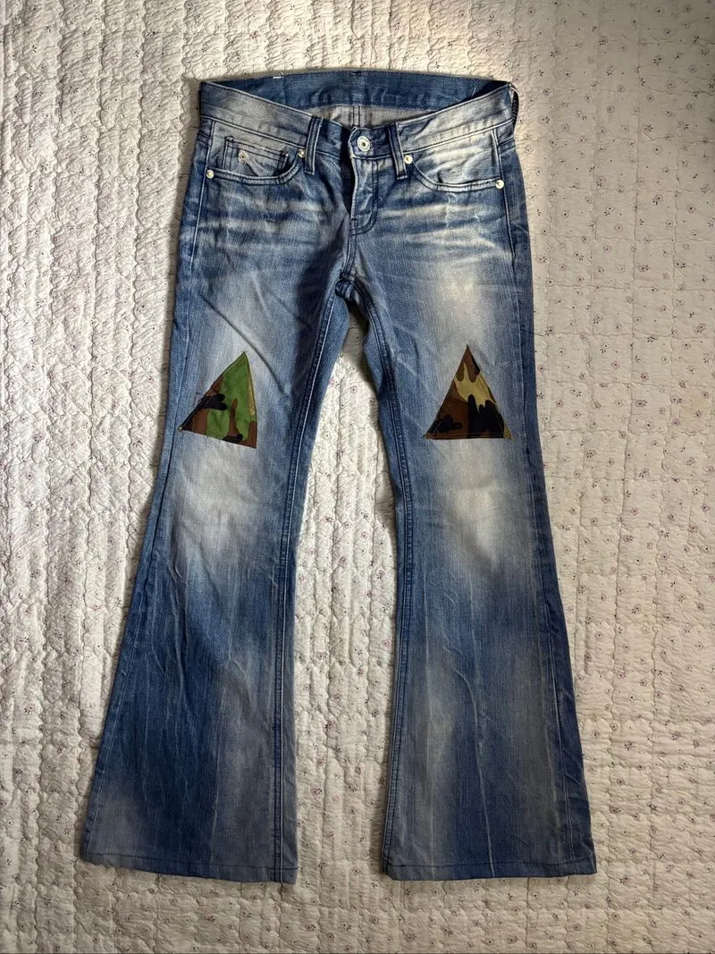 flare jeans bootcut denim y2k  photo 1