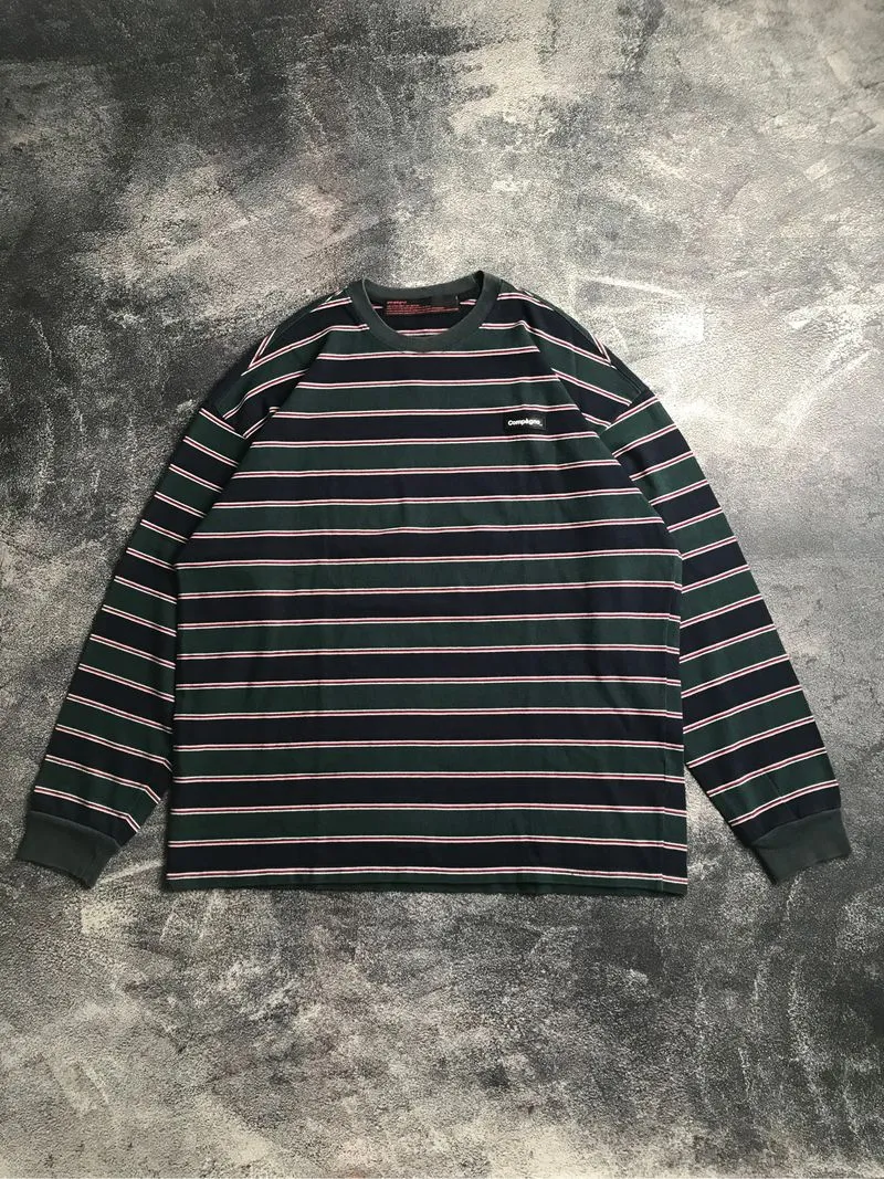 COMPAGNO LONGSLEEVE T-SHIRT STRIPED LIKE NEW photo 1