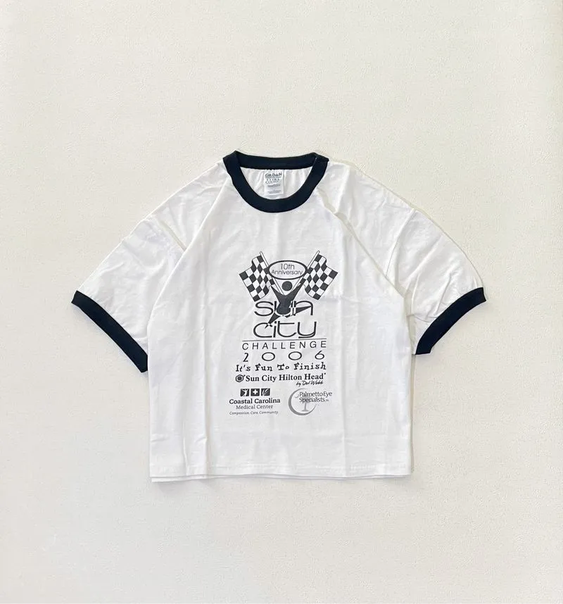Ringer Tee Vintage Gildan Backprint photo 1