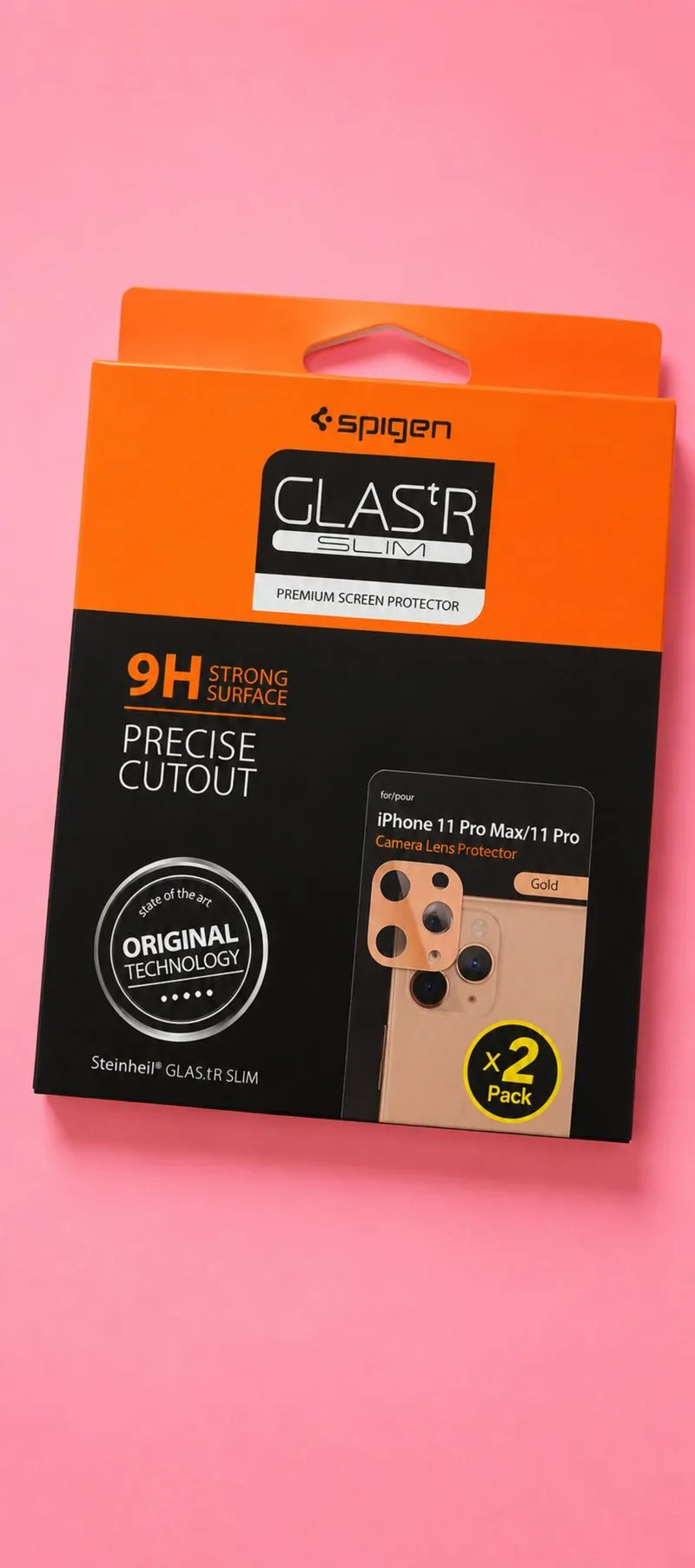 Spigen Camera Lens Protector 11 Pro Max - 1 Pack - Gold photo 1