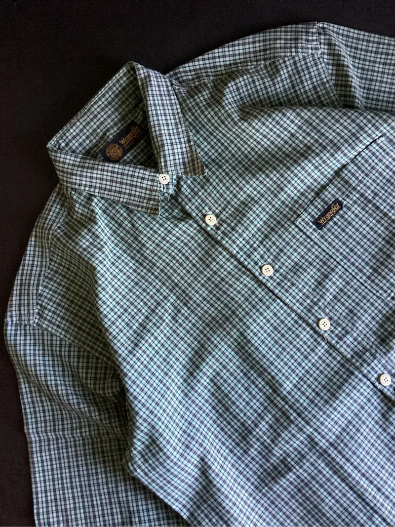 Casual Shirt Kemeja wrangler sage  basic vintage photo 1