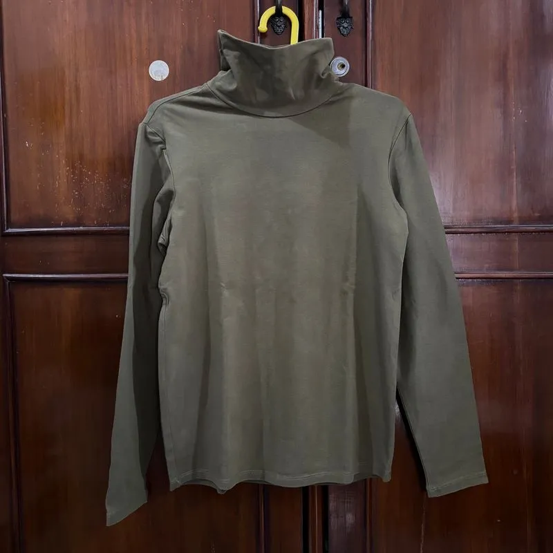 COTTONINK Green Turtleneck  photo 1