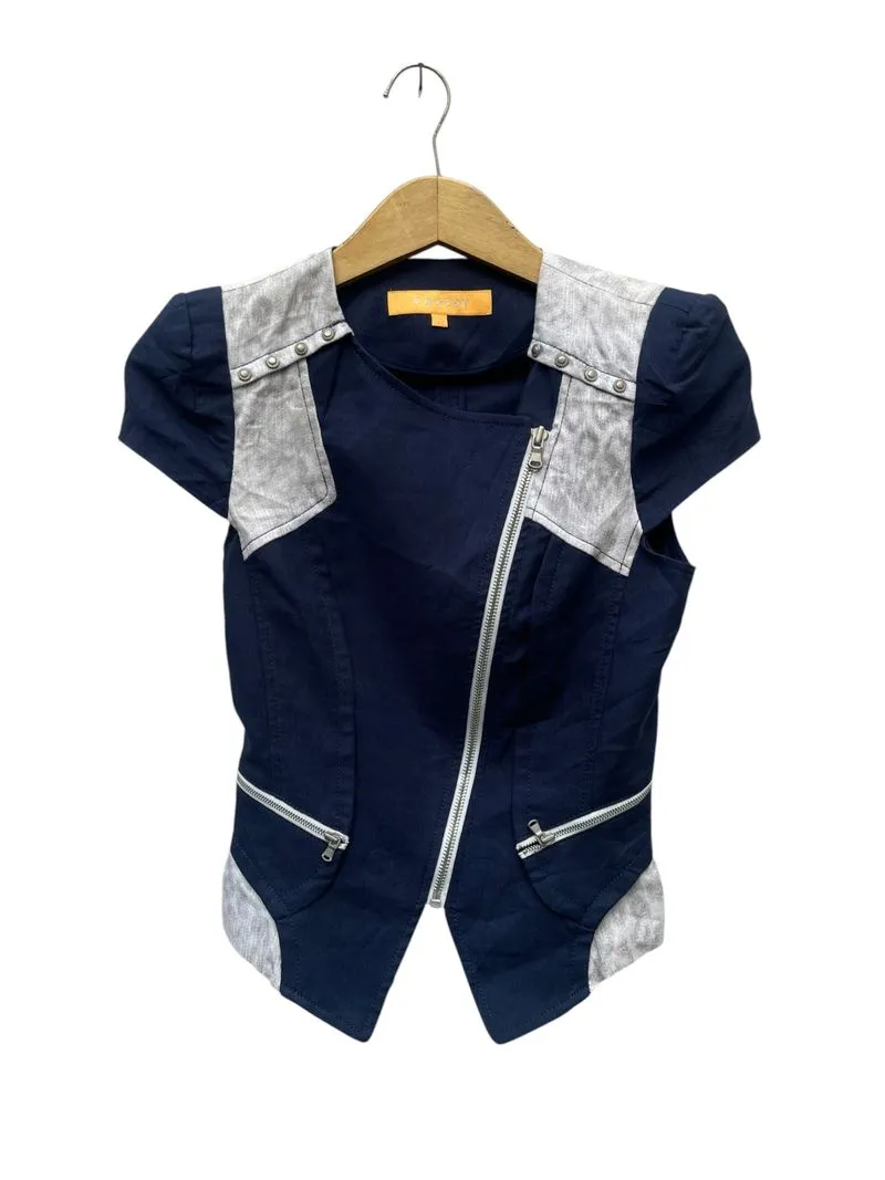 Y2K Egoist Assymetrical Snake Skin Vest Blouse photo 1