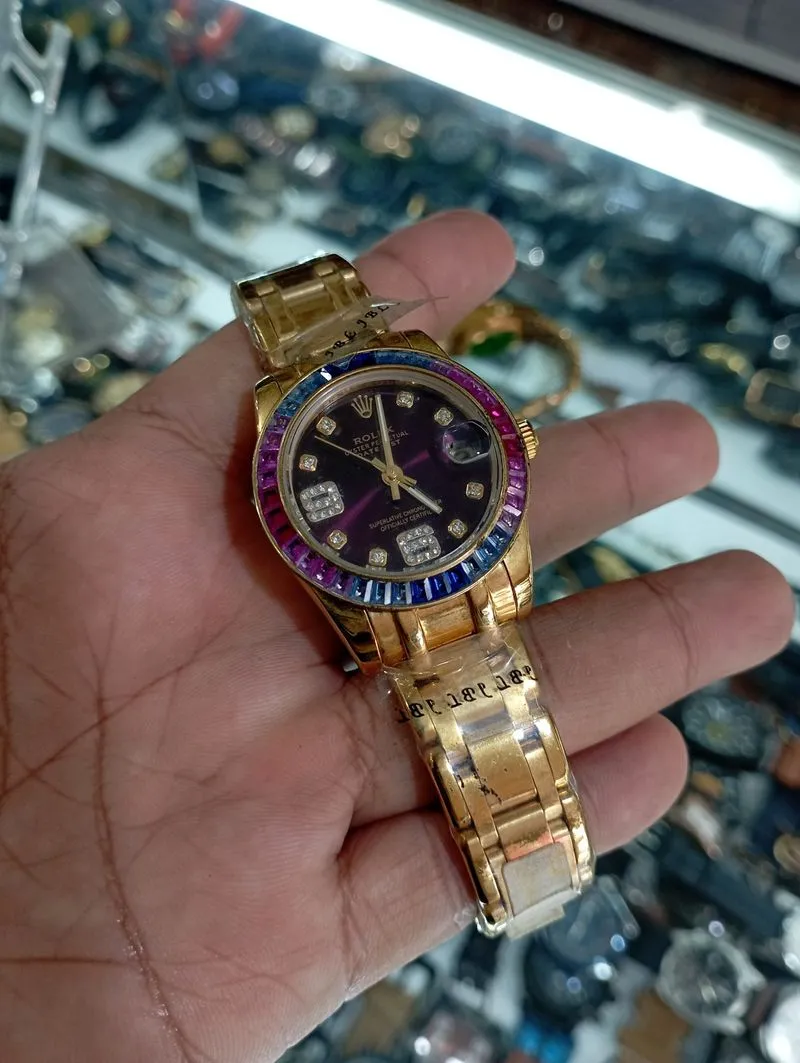 Jam tangan wanita rolex elegan otomatis fashionable photo 1