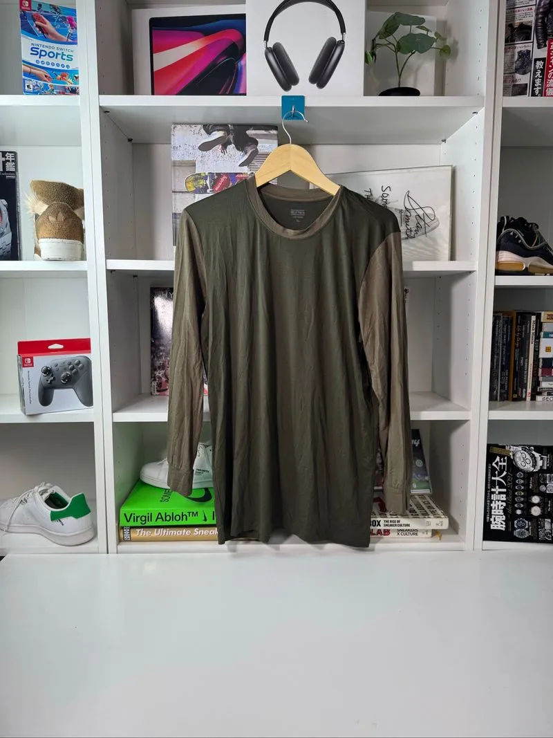 Longsleeve uniqlo heatech olive green XL photo 1