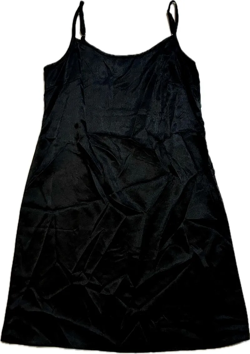 Black Satin Dress (2) photo 1