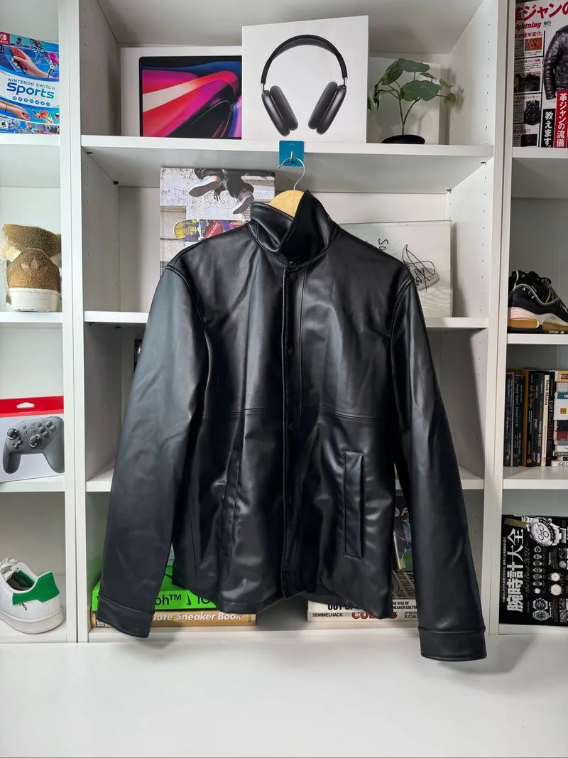 Leather jacket zara size M photo 1