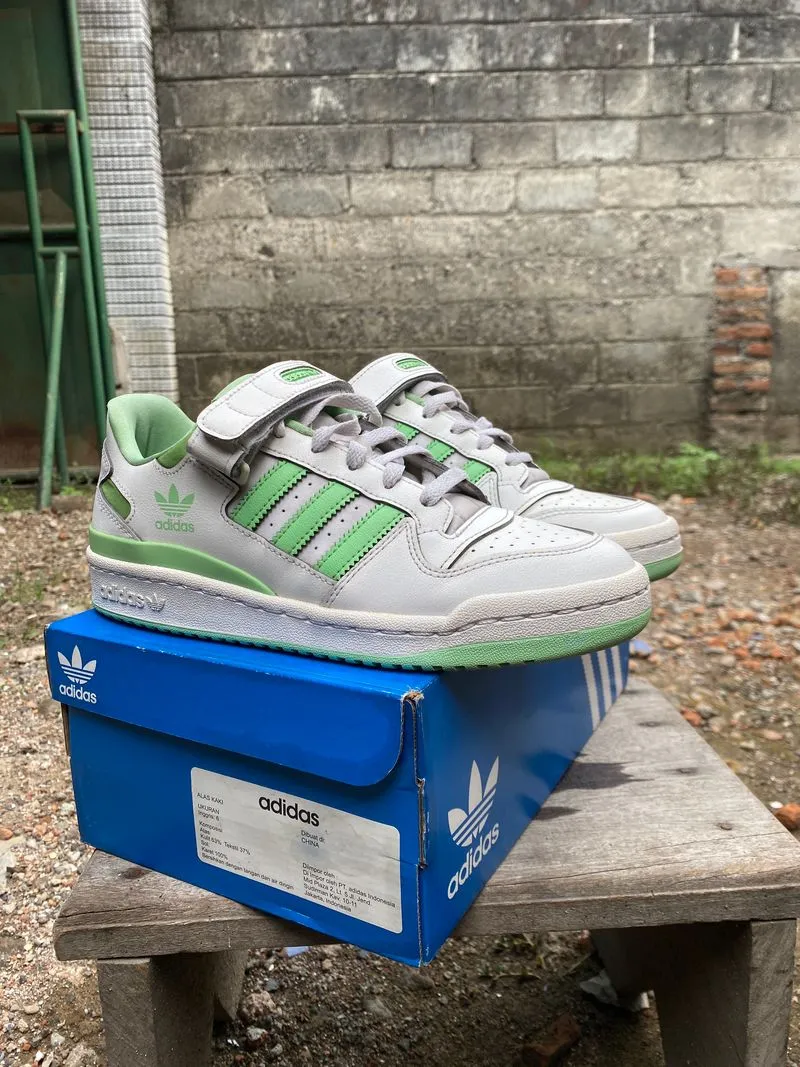 Adidas Sportswear Casual Sneakers Wanita white green photo 1