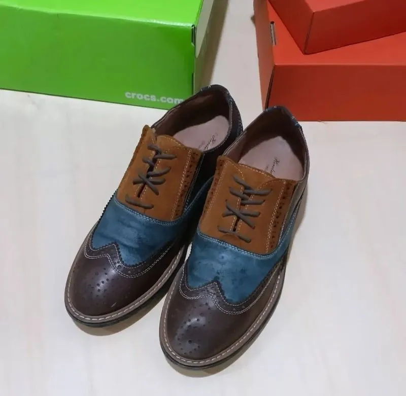 Herilios x Ezogeuo Oxford Brogue Shoes photo 1