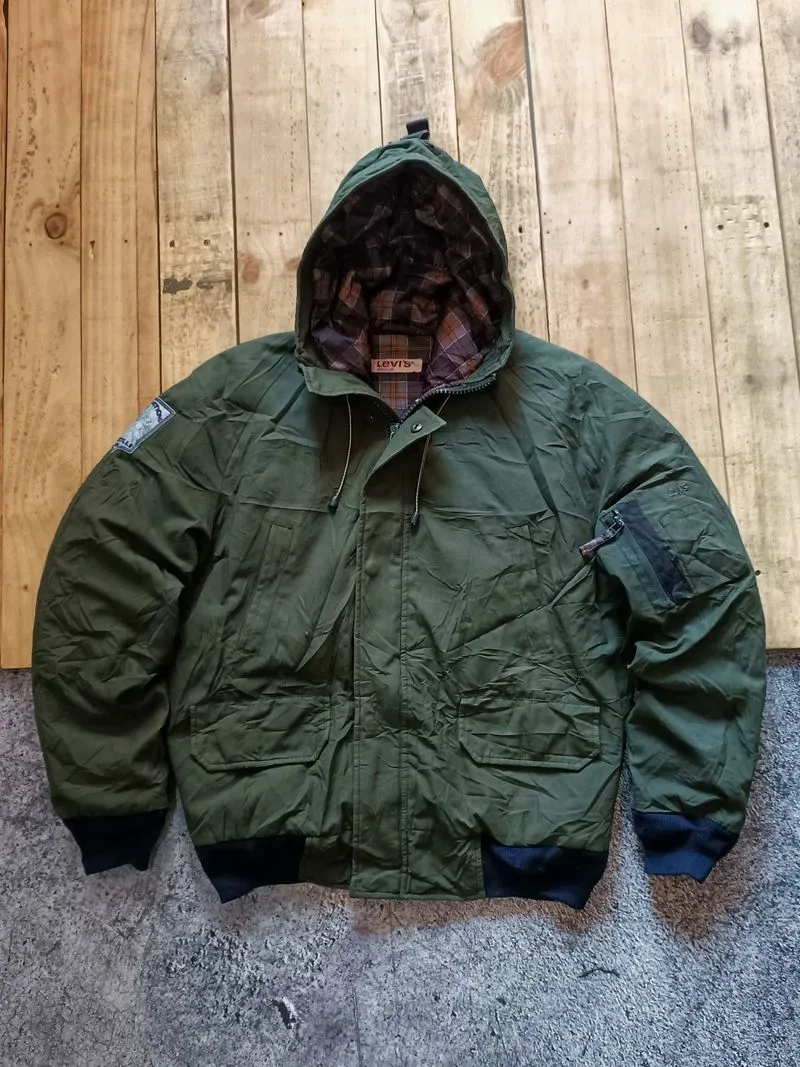 Jaket Levis Bulu Angsa Jaket Bulang Down Jacket photo 1