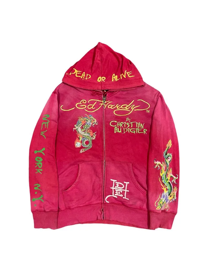 Ed Hardy Vintage Y2K Hoody Pria red photo 1