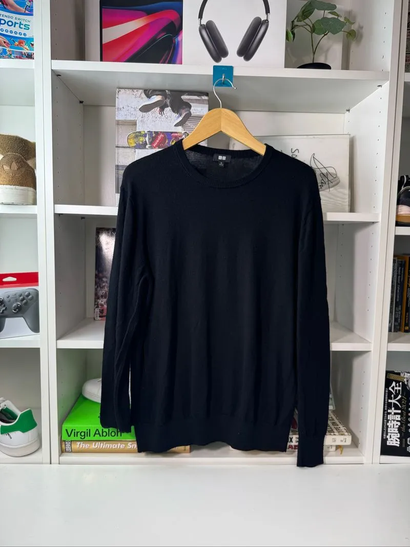 Longsleeve uniqlo merino black XL photo 1