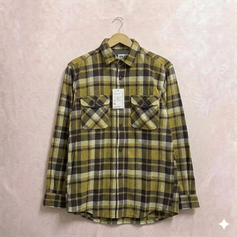 Uniqlo Double Pocket Fleece Plaid Flannel Shirt L/S photo 1