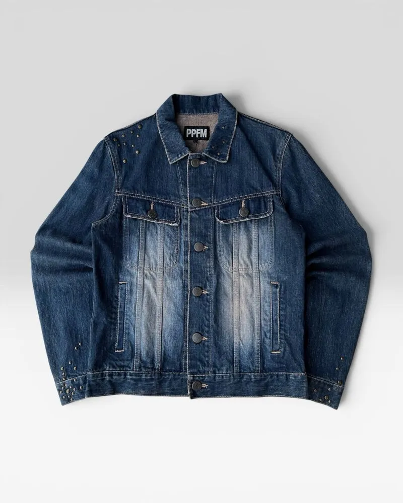 PPFM - Peyton Place For Men Studded Denim Jacket photo 1