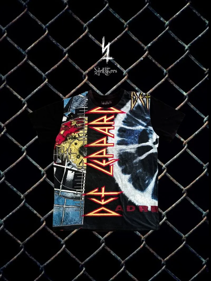 ⚜️ DEF LEPPARD "Collage Album" AOP Graphic Tee photo 1