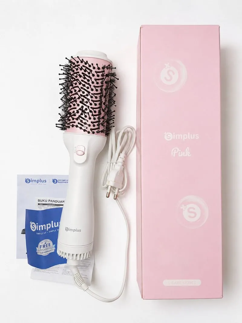 [LIKE NEW] Sisir Pengering Rambut Simplus Pink Original  photo 1