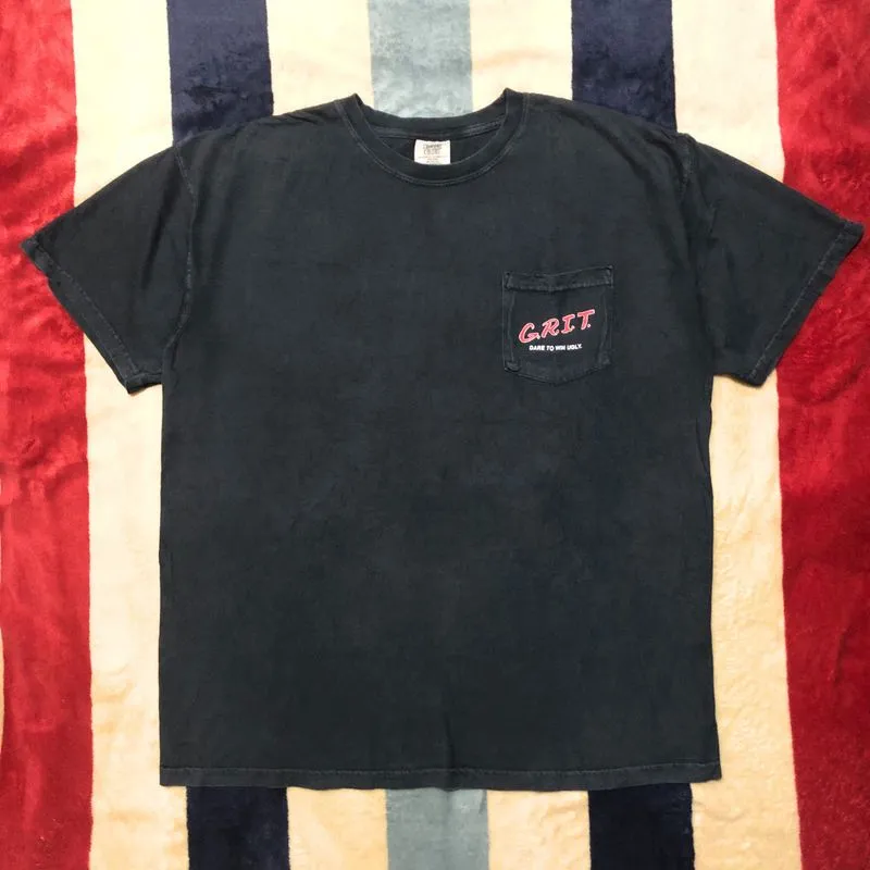 G.R.I.T. Washed Black Pocket T-Shirt photo 1