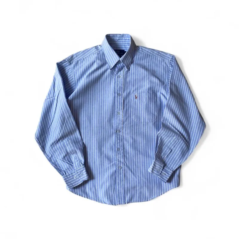 Polo Ralph Lauren Vintage Streetwear Formal shirt Pria blue photo 1