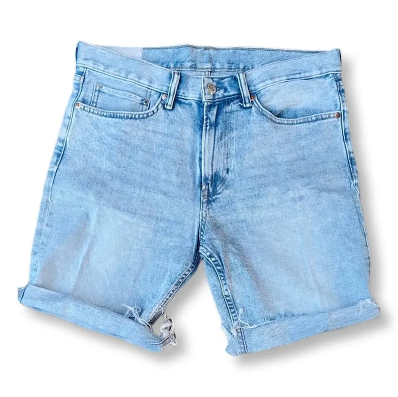 H&M SLIM FIT DENIM JEANS SHORT PANTS | CELANA PENDEK | MNZA  photo 1