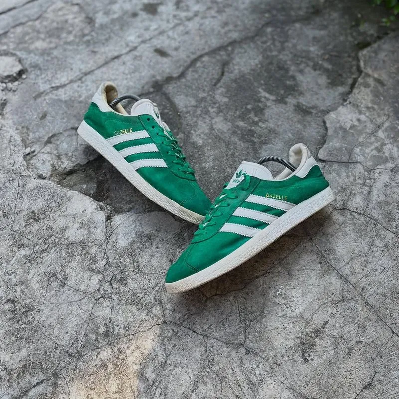 Adidas gazelle 2 green white photo 1
