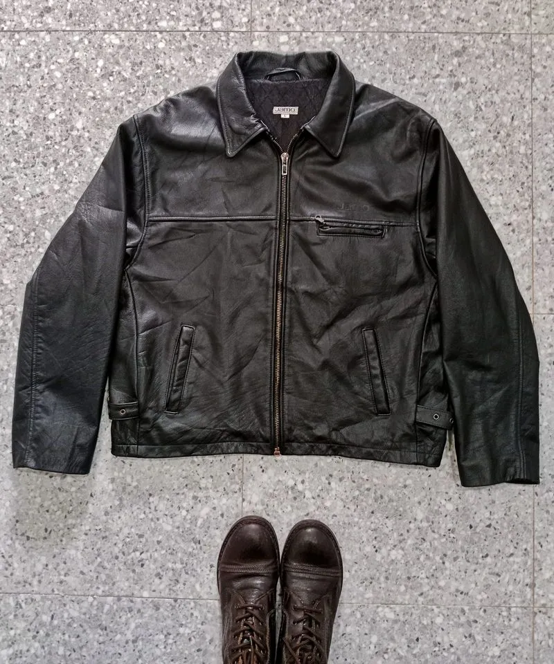 JAKET KULIT VINTAGE DETROIT photo 1