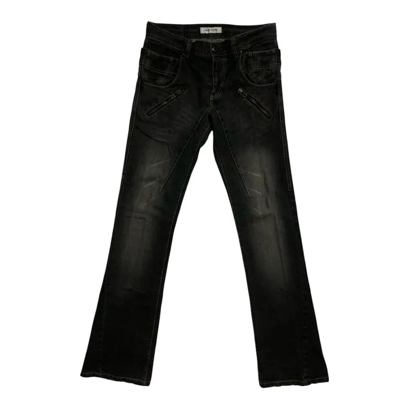 Japanese Bootcut | Black Faded Denim photo 1