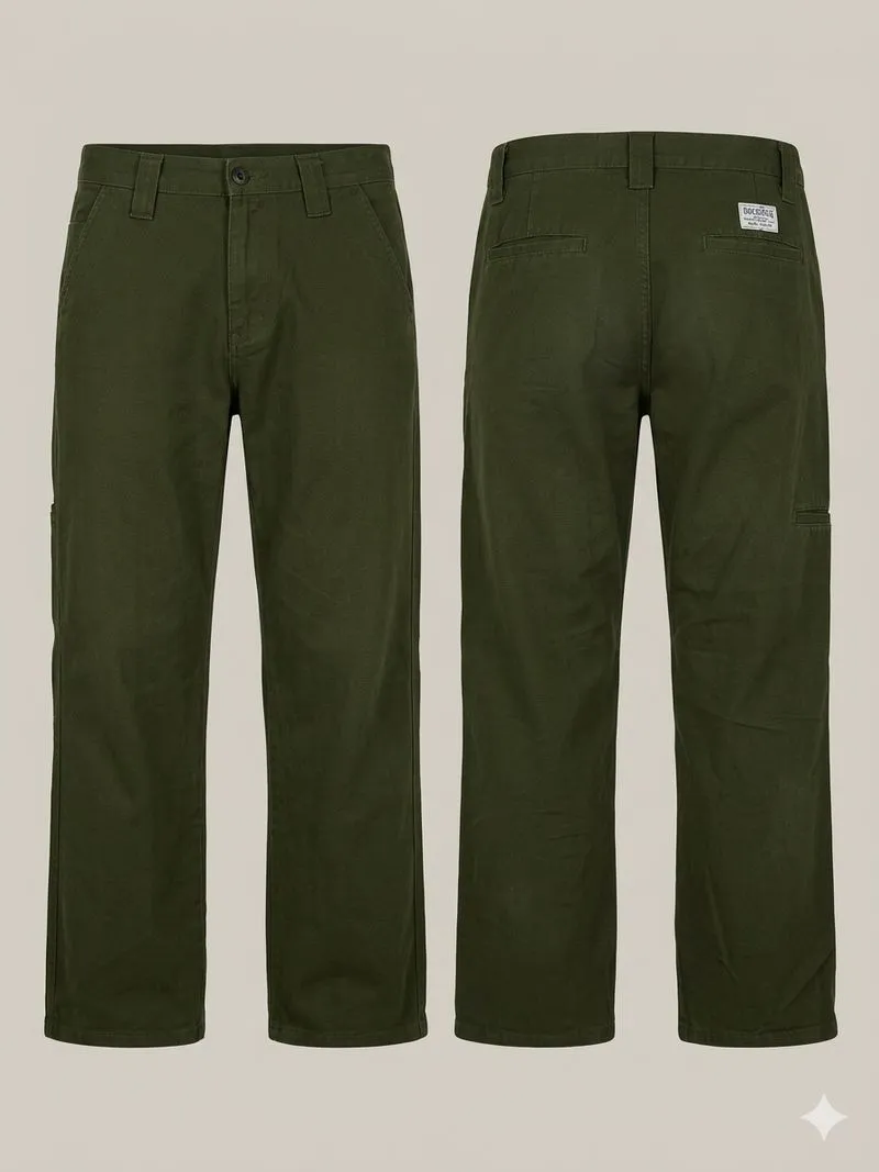  WORKWEAR CARPENTER PANTS – Army Green / Olive (Size 32 ) photo 1