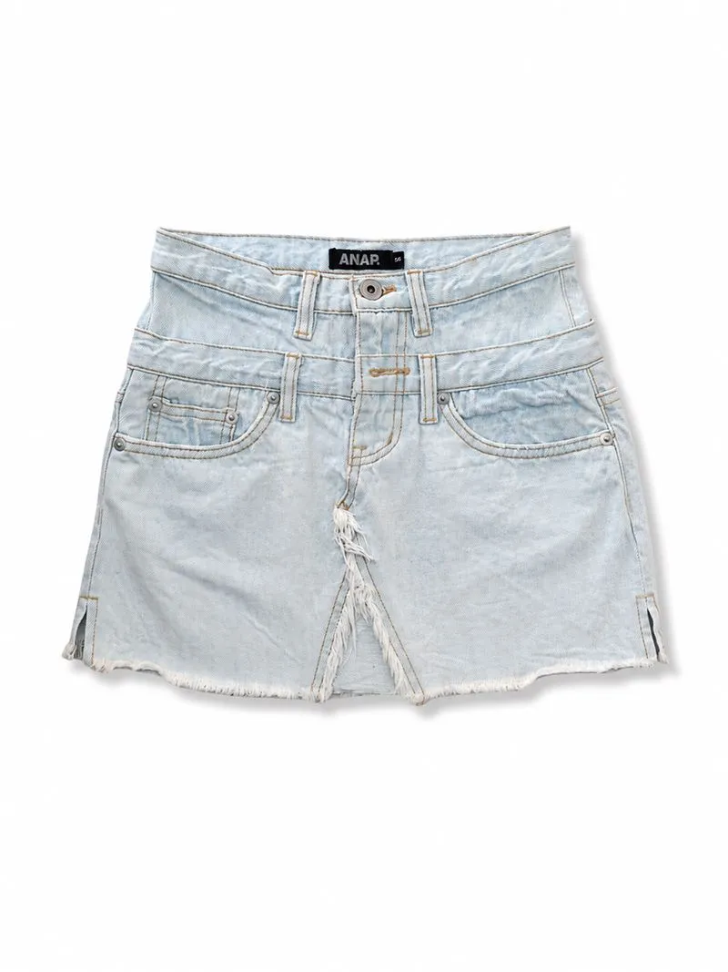 Double Layer Jeans Mini Skirt photo 1