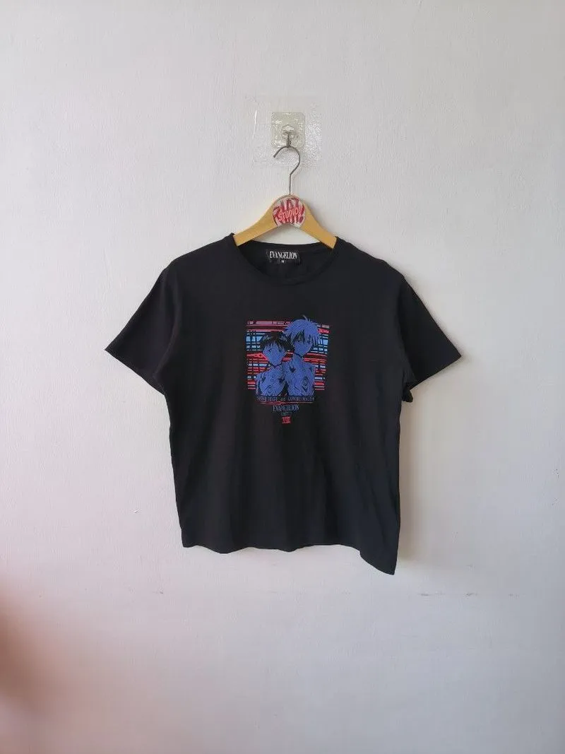 Japanese brand Casual T-shirt Pria black photo 1