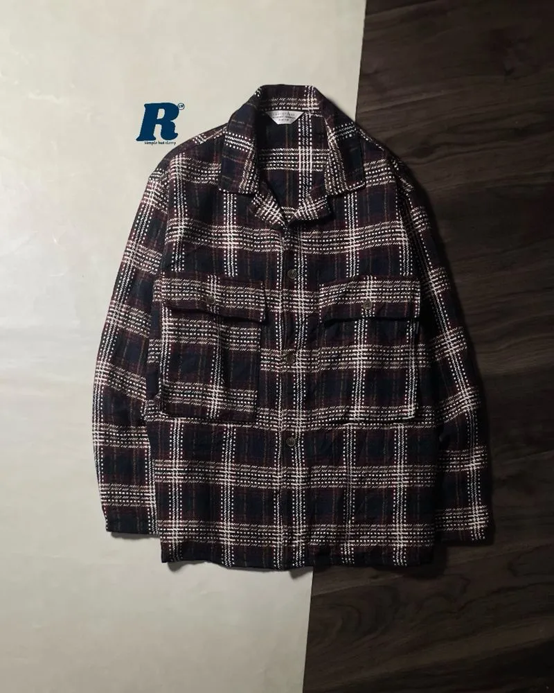 Outer Flannel Shirt Wool LAFUDGE STORE Size L fit XL photo 1