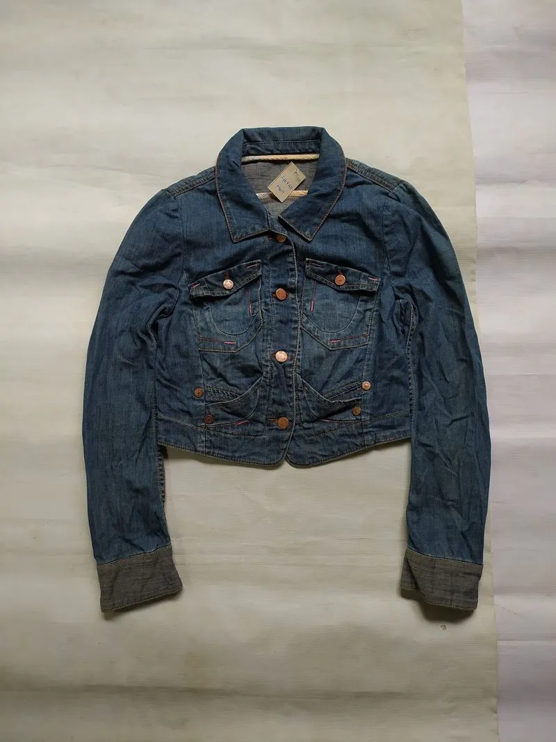 SJ Artistic Croped Denim Jacket Outer photo 1