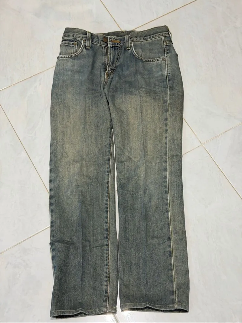 VINTAGE EDWIN JEANS MADE IN JAPAN – Dirty Tinted Wash Straig photo 1