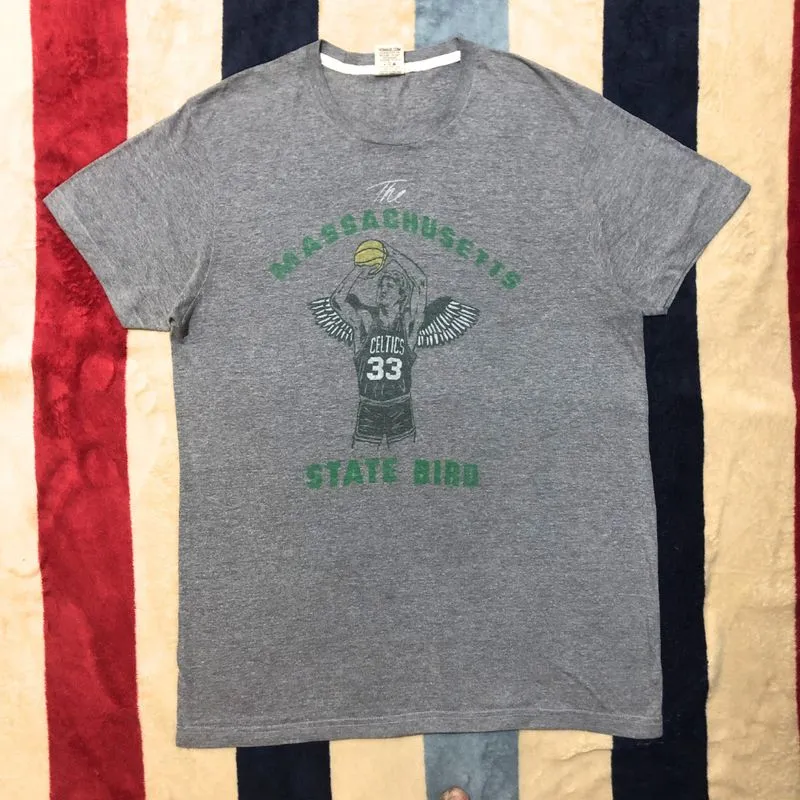 Vintage 80s Homage Larry Bird “State Bird” Single Stitch Tee photo 1