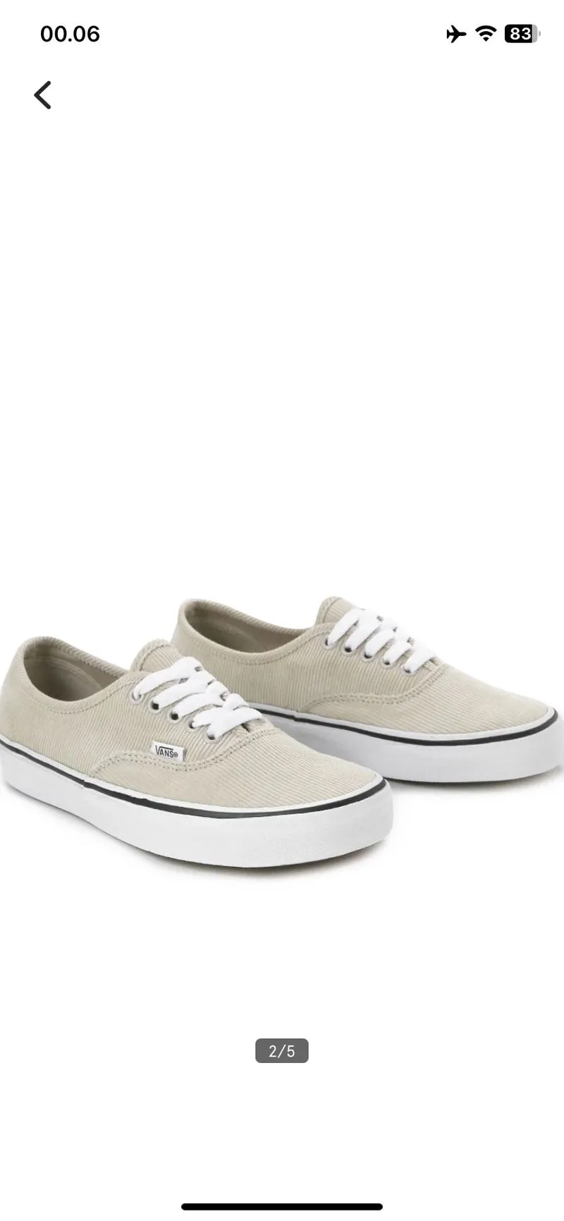 VANS Minimalist Casual Sneakers Pria white cream photo 1