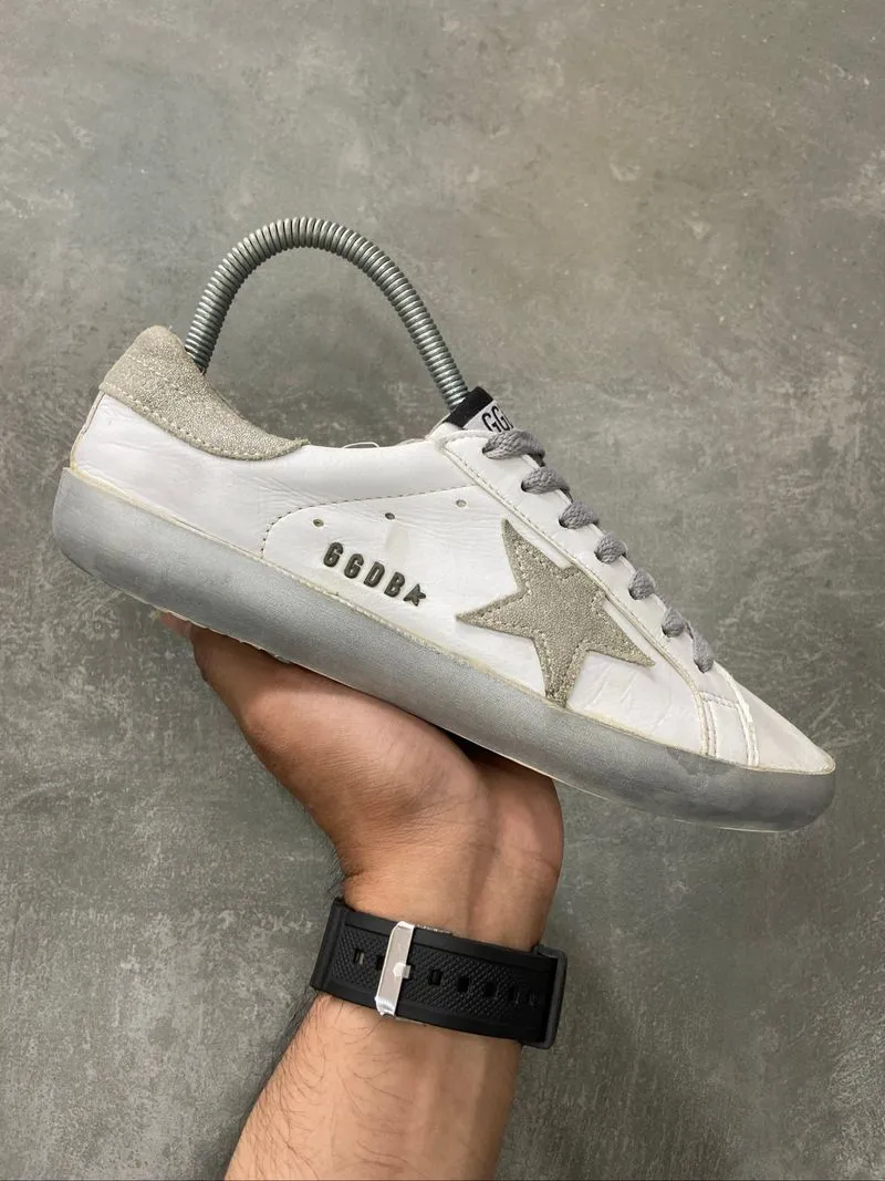 GGDB Golden Goose Super-Star 'Grey Star Silver Heel' photo 1