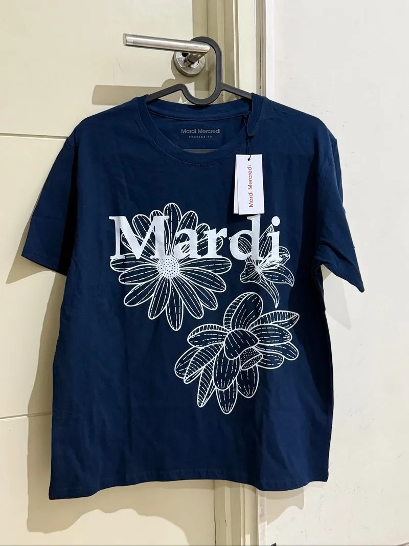 Kaos MARDI 3Flower Navy (model terbaru) CHN photo 1