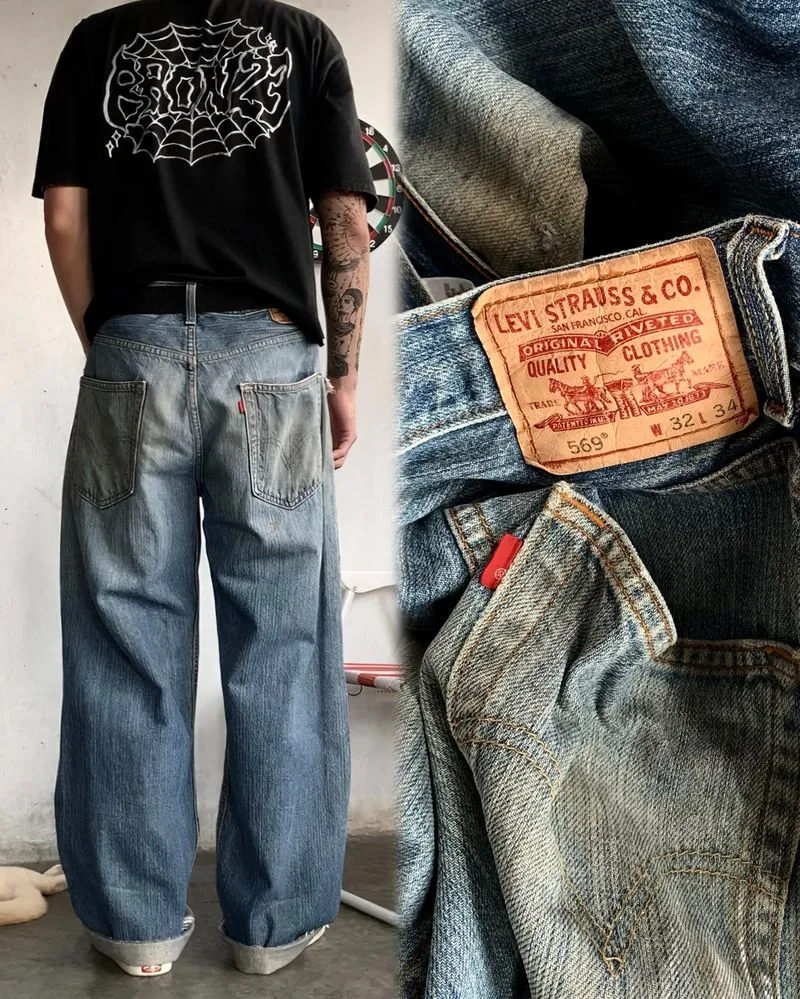 LEVIS 569 R TAB DISTRESSED JEANS photo 1