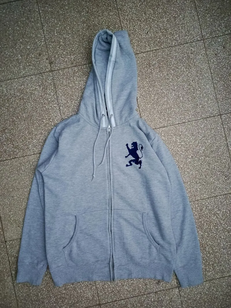 Giordano Vintage Streetwear Hoody Pria silver gray photo 1