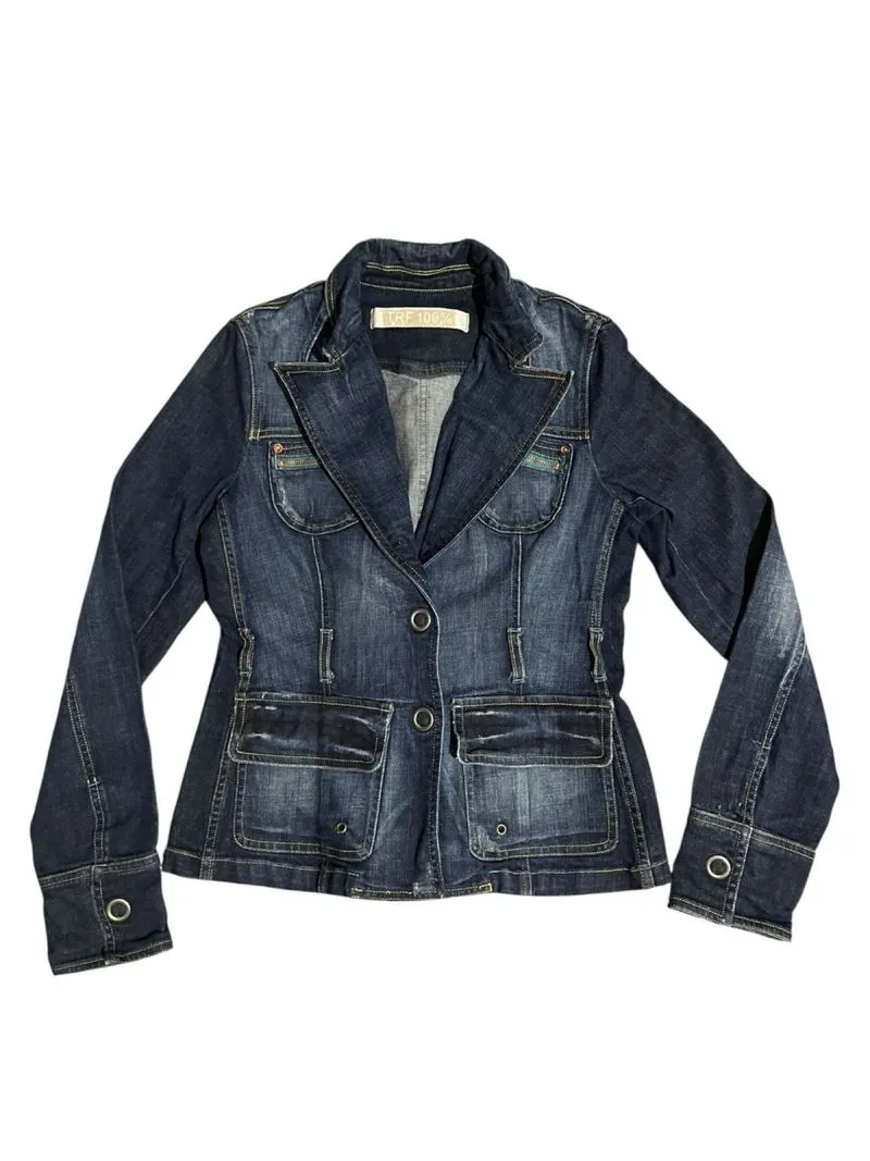 Y2K TRF Trucker Denim Jeans photo 1