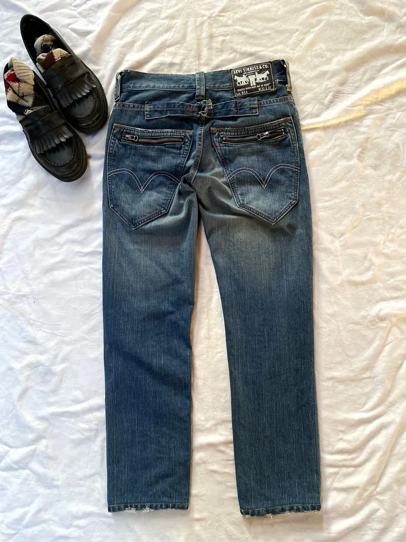 Levi's 511 Cinchback Buckle 135th Anniversay Denim Jeans photo 1