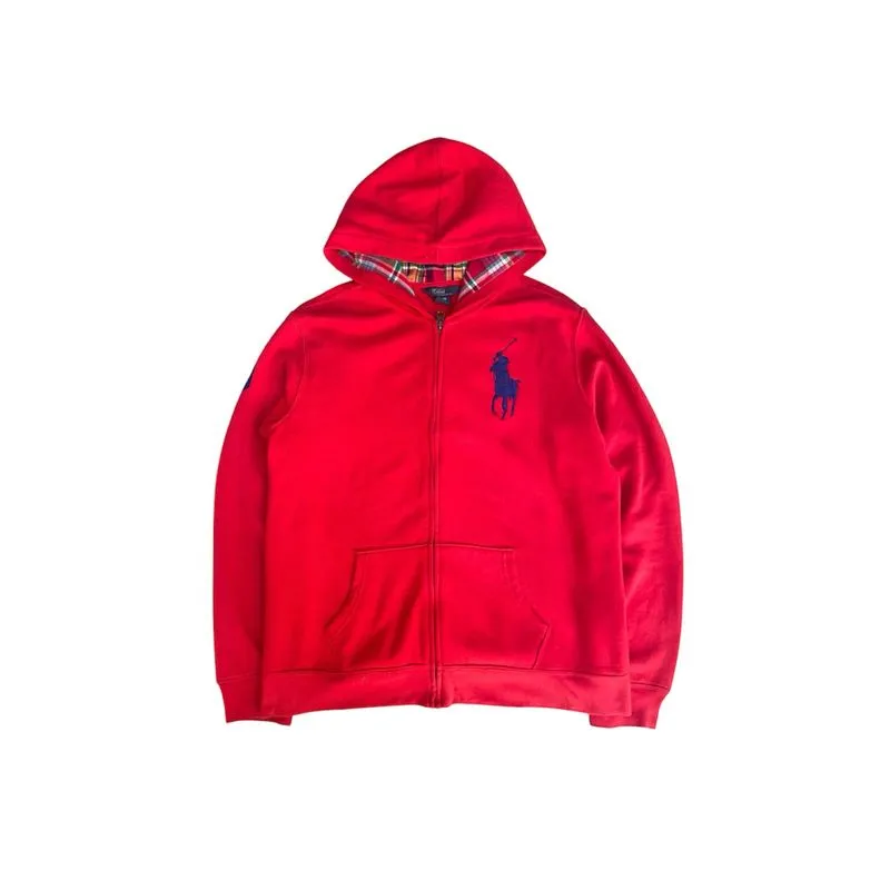Polo Ralph lauren zipper hoodie plaid  photo 1