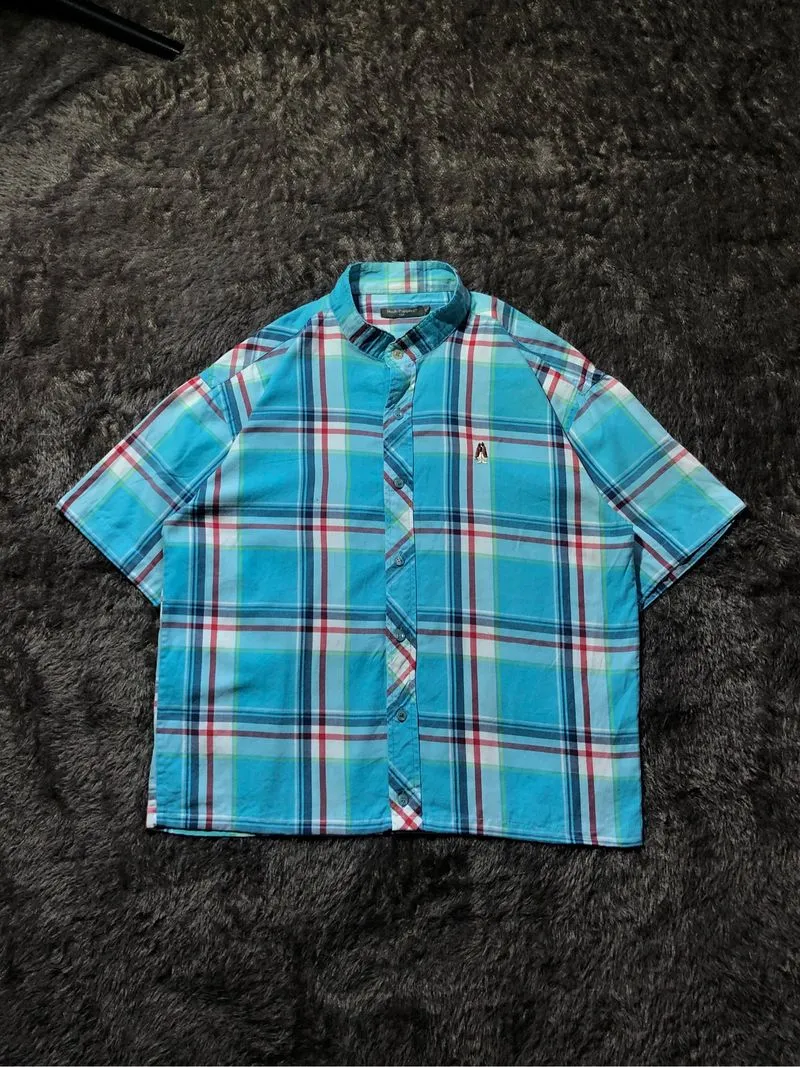 Boxy shirt plaid short sleeve By Hush Puppies  photo 1