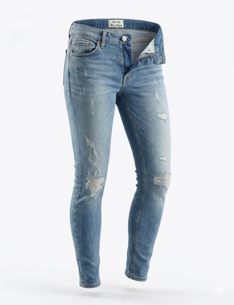 Acne studios bliss merci paw 13 denim women photo 1
