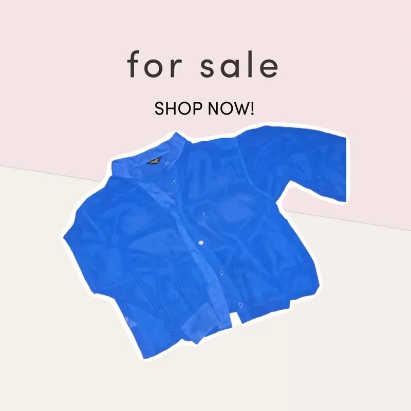 Minimalist Casual Gilet Wanita blue photo 1