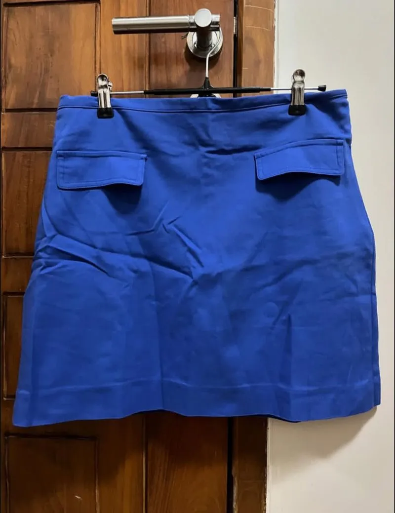 NO NEGO! Forever 21 Essentials A Line Skirt - Blue photo 1