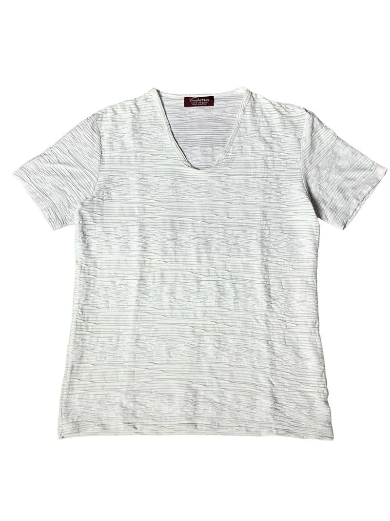 Tornado mart checkered wave 3d border v neck t shirt  photo 1