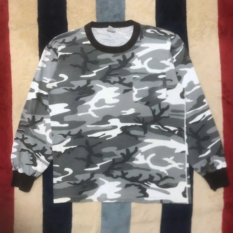 Vintage 80s Woodland Urban Camo Single-Stitch Shirt photo 1